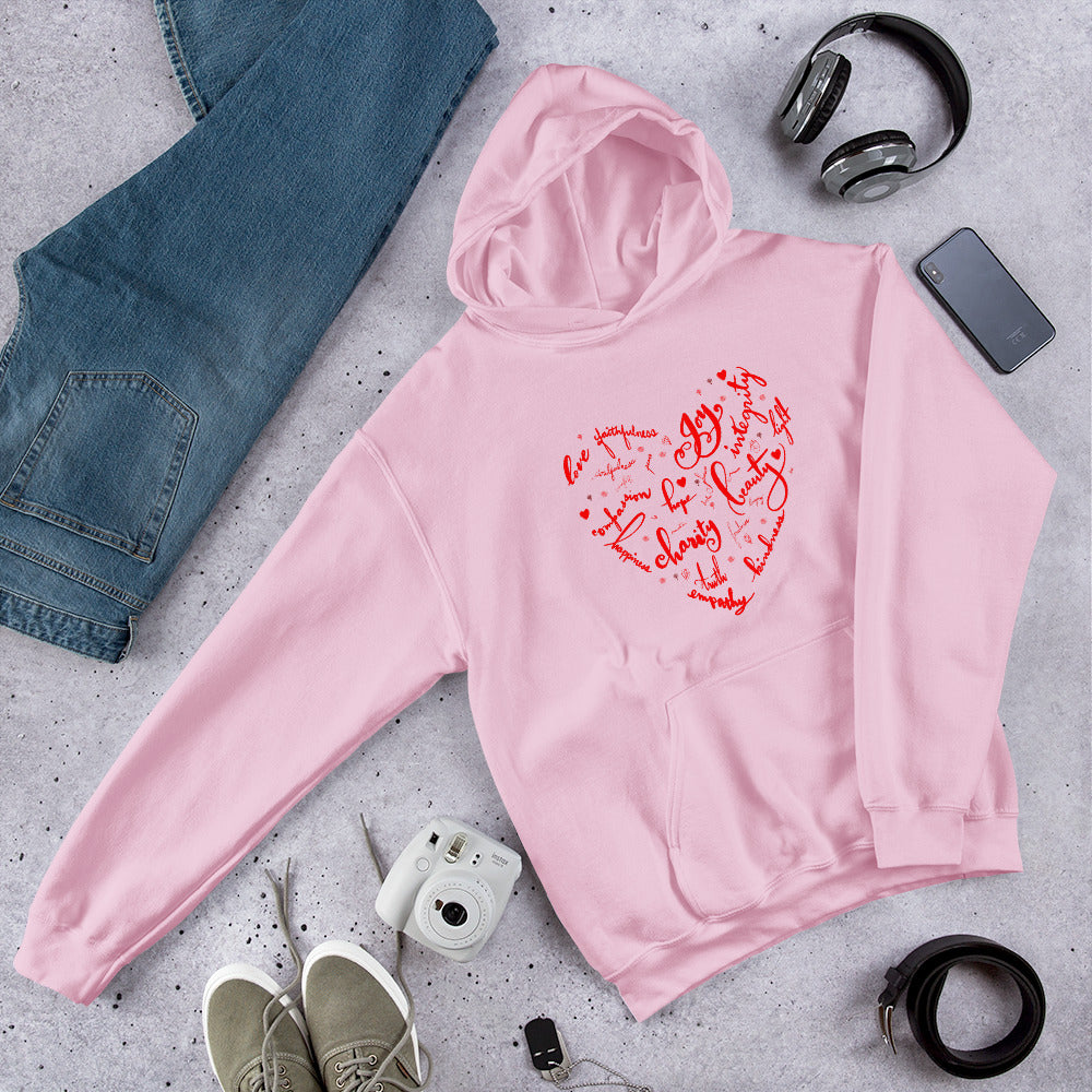 Heartwarming Words of Love: Unisex Hoodie