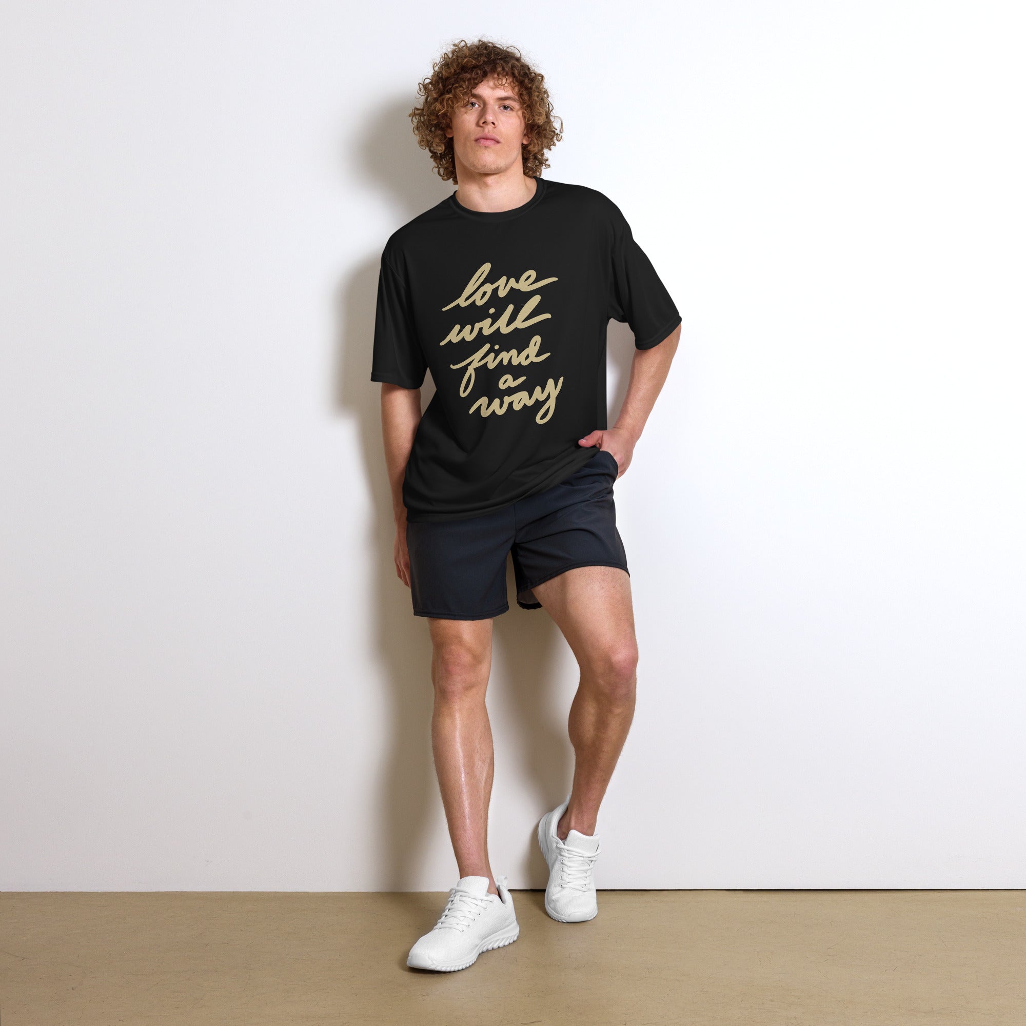 Love Will Find a Way: Unisex performance crew neck t-shirt