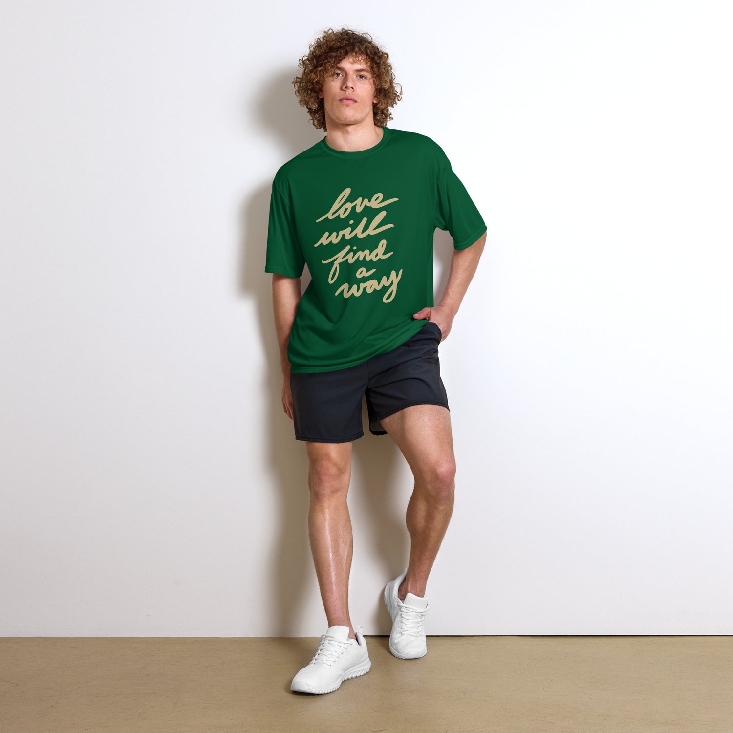 Love Will Find a Way: Unisex performance crew neck t-shirt