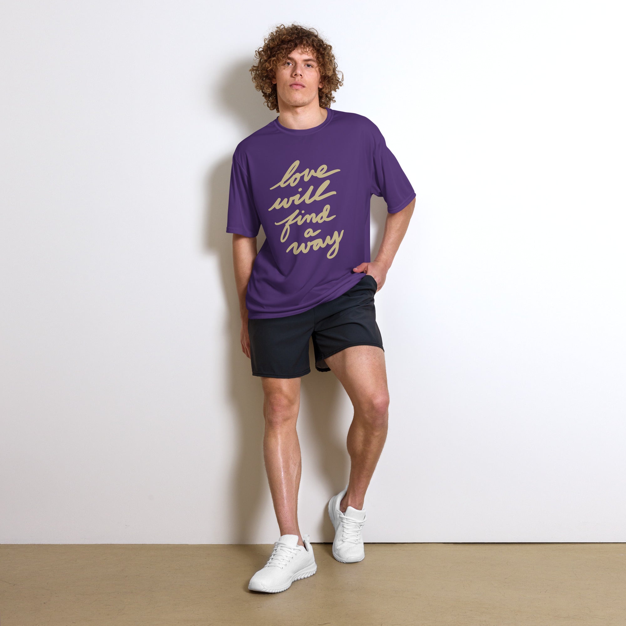 Love Will Find a Way: Unisex performance crew neck t-shirt