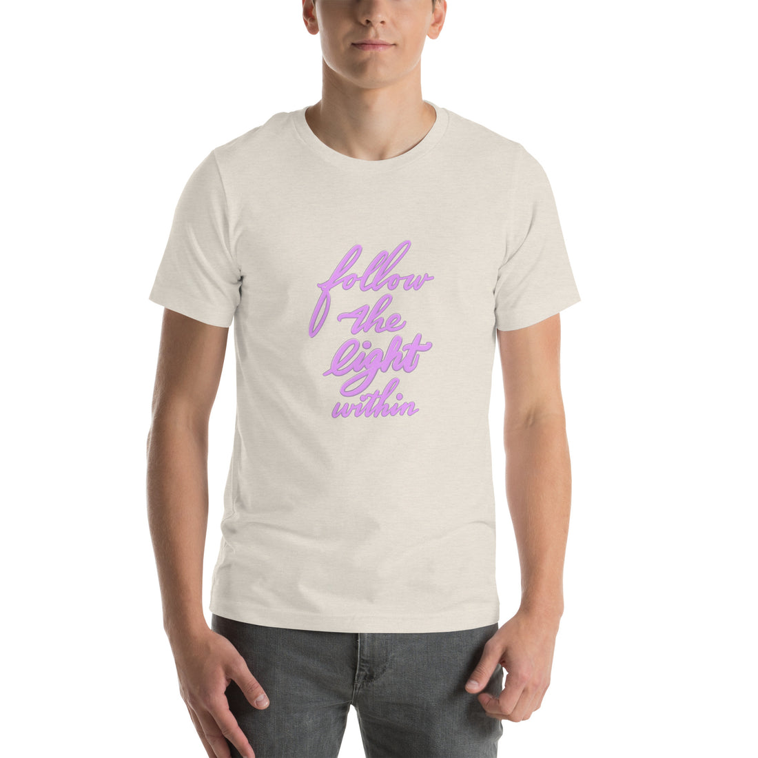 FOLLOW THE LIGHT WITHIN Unisex t-shirt