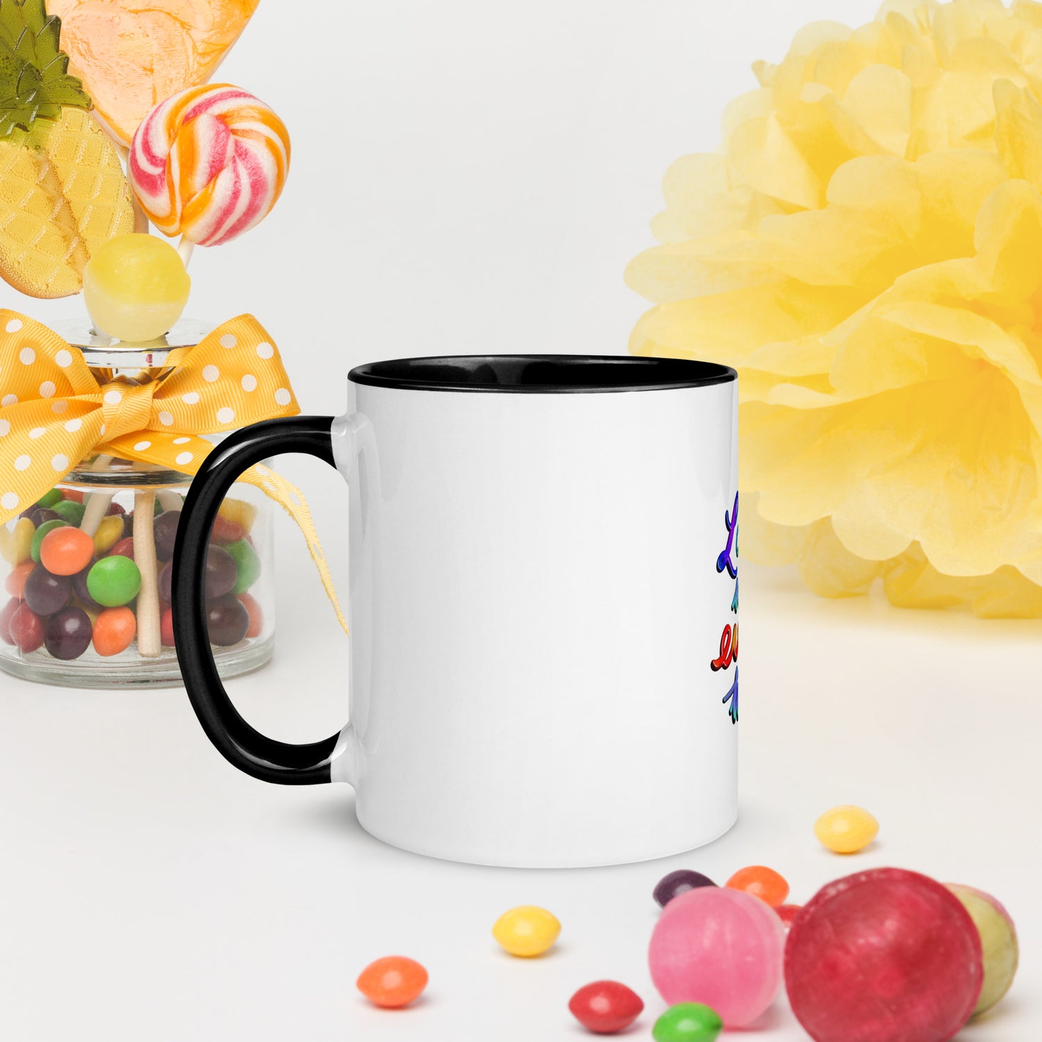 Mug with Color Inside: Love Wins Every Time