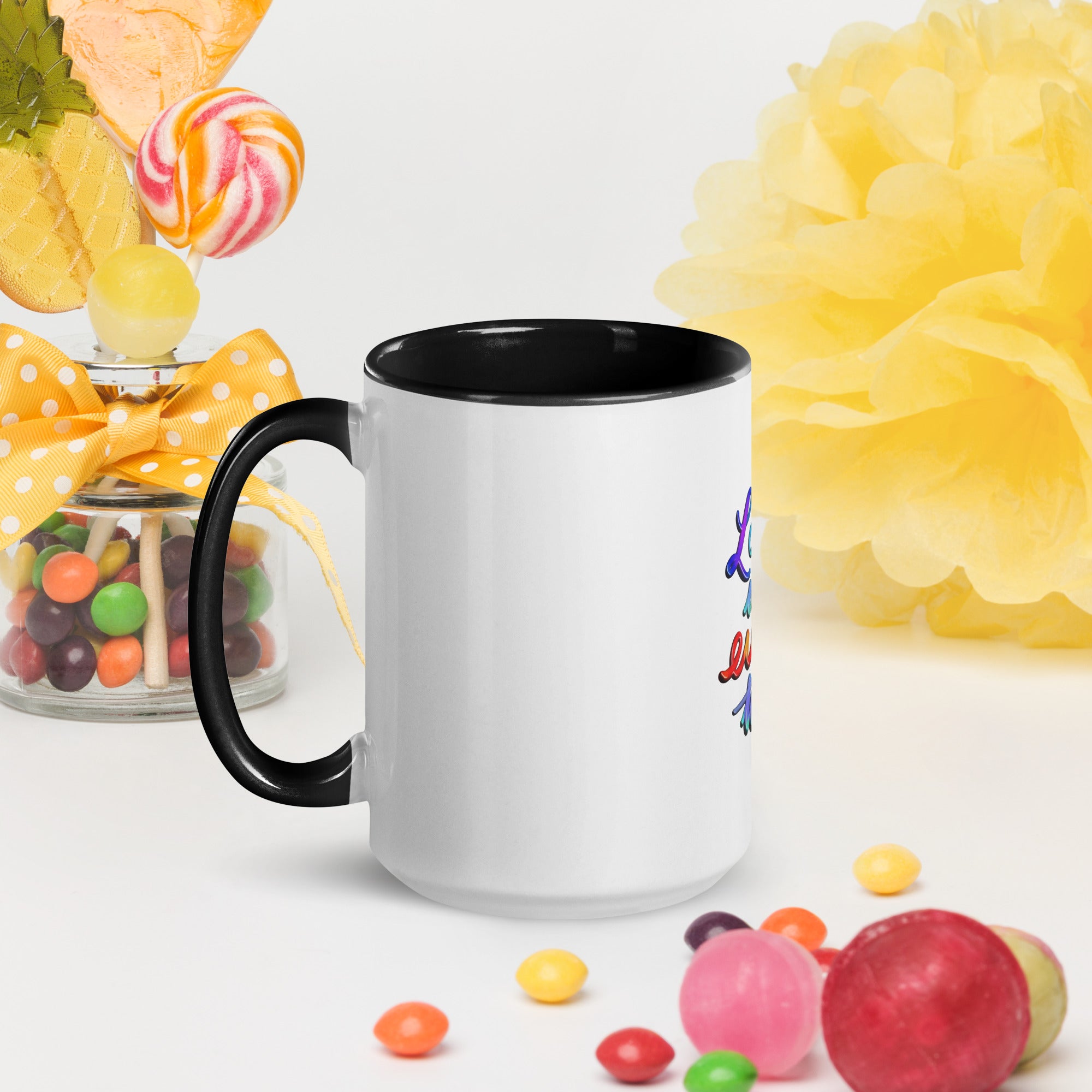 Mug with Color Inside: Love Wins Every Time